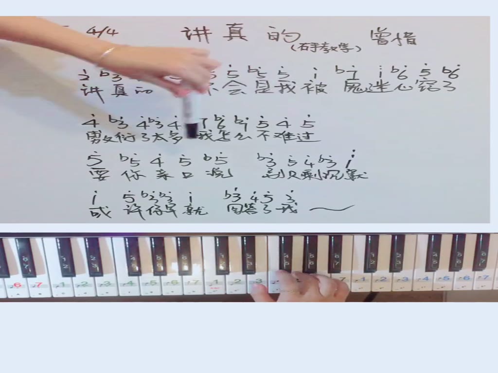 To be honest, most of the original right-handed teaching scores are written by myself, because time is limited, only some of them can be written. Sometimes they will make mistakes in a hurry, forgive me.