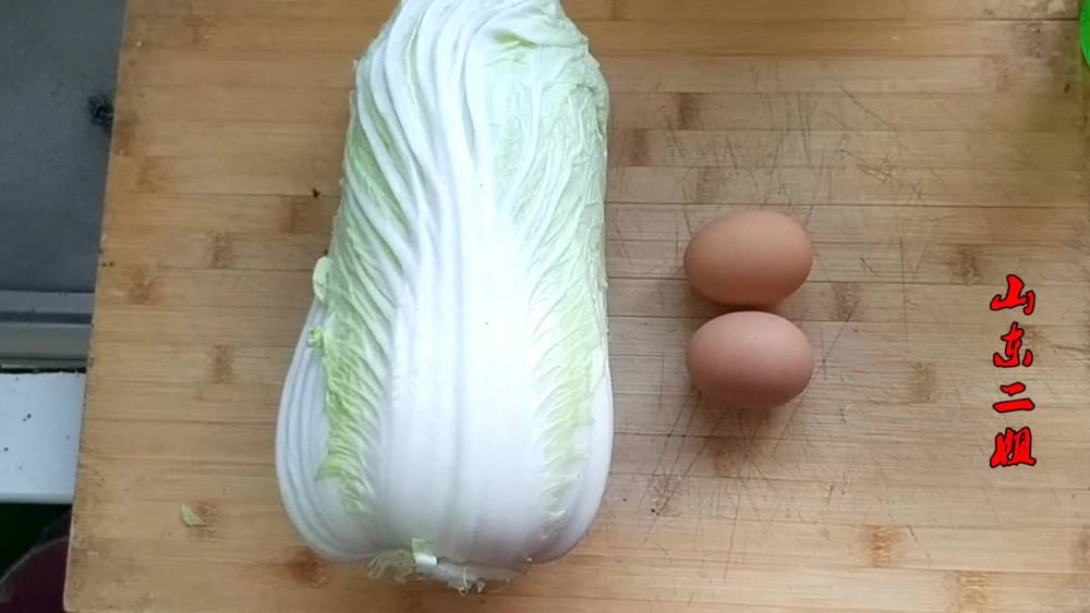 One Chinese cabbage, two eggs, make a hard vegetable, nutritious decompensation, simple household practices, collection