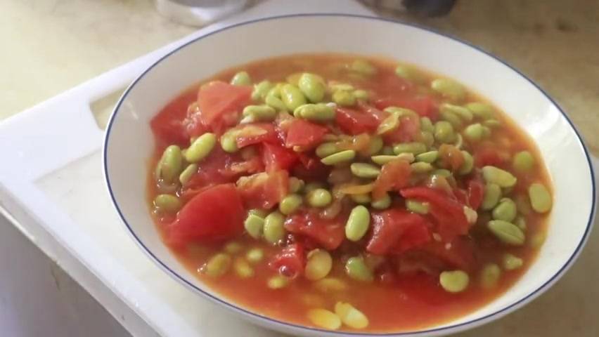 Tomato-roasted beans for summer are easy, quick and easy to eat