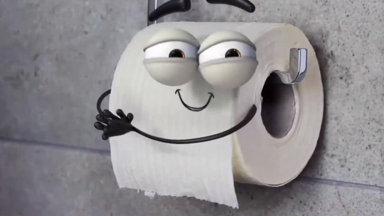 Can toilet paper be so cute? The conscious toilet paper used to be like this