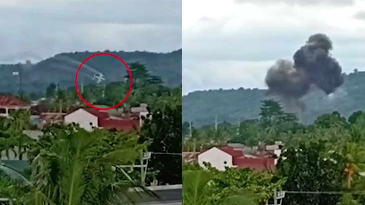 A small Philippine airplane crashed into a hotel, killing nine people on board.