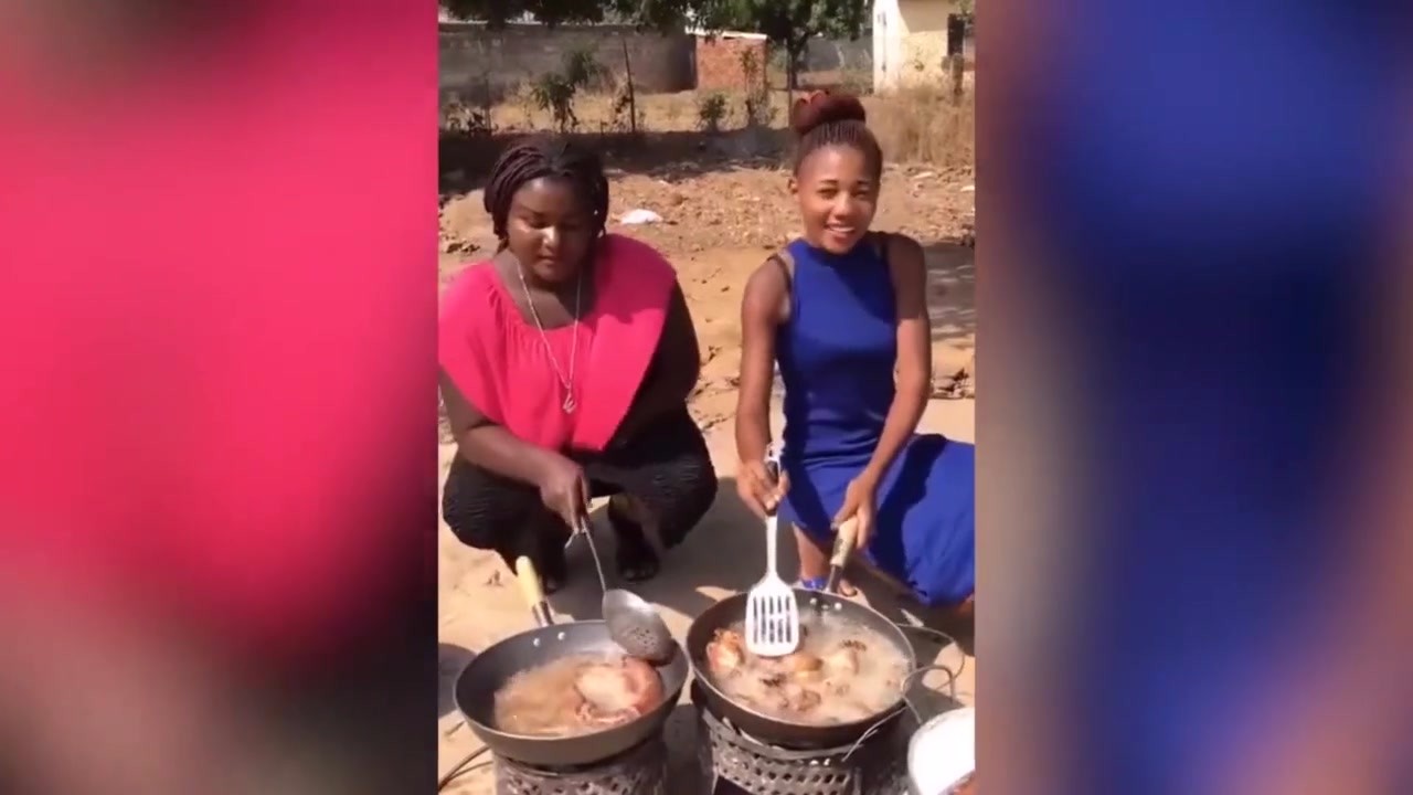 It's not easy for Africa to eat so fat. This girl is so funny.