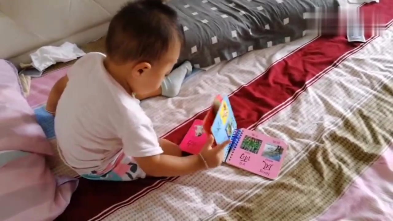 As soon as the baby gets out of time, he will turn to the book to study. Look at this earnest look, and it will be a good thing for him in North China in Qing Dynasty.