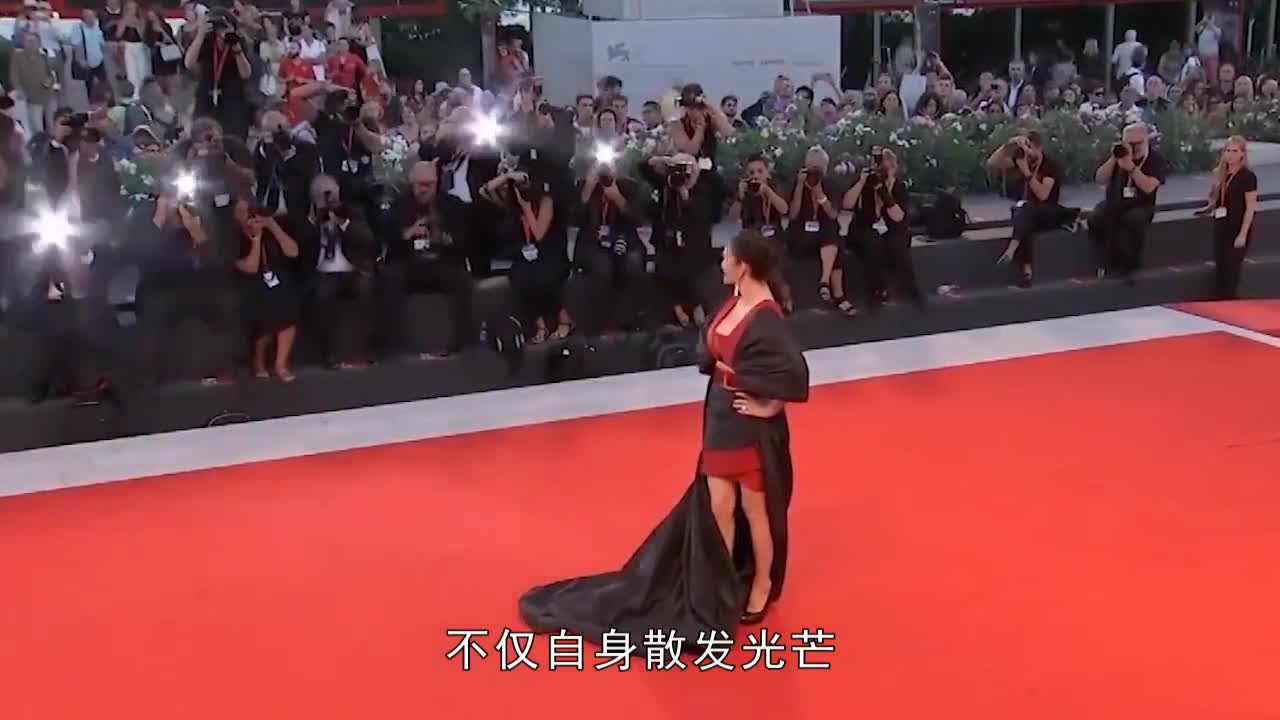 Gong Li, 53, attended the Venice Film Festival with a black tuxedo.