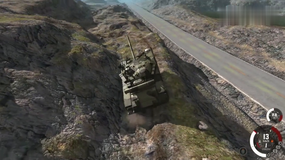 BeamNG: Drive heavy tanks off-road! Crossing mountains and mountains all the way, like walking on the flat ground