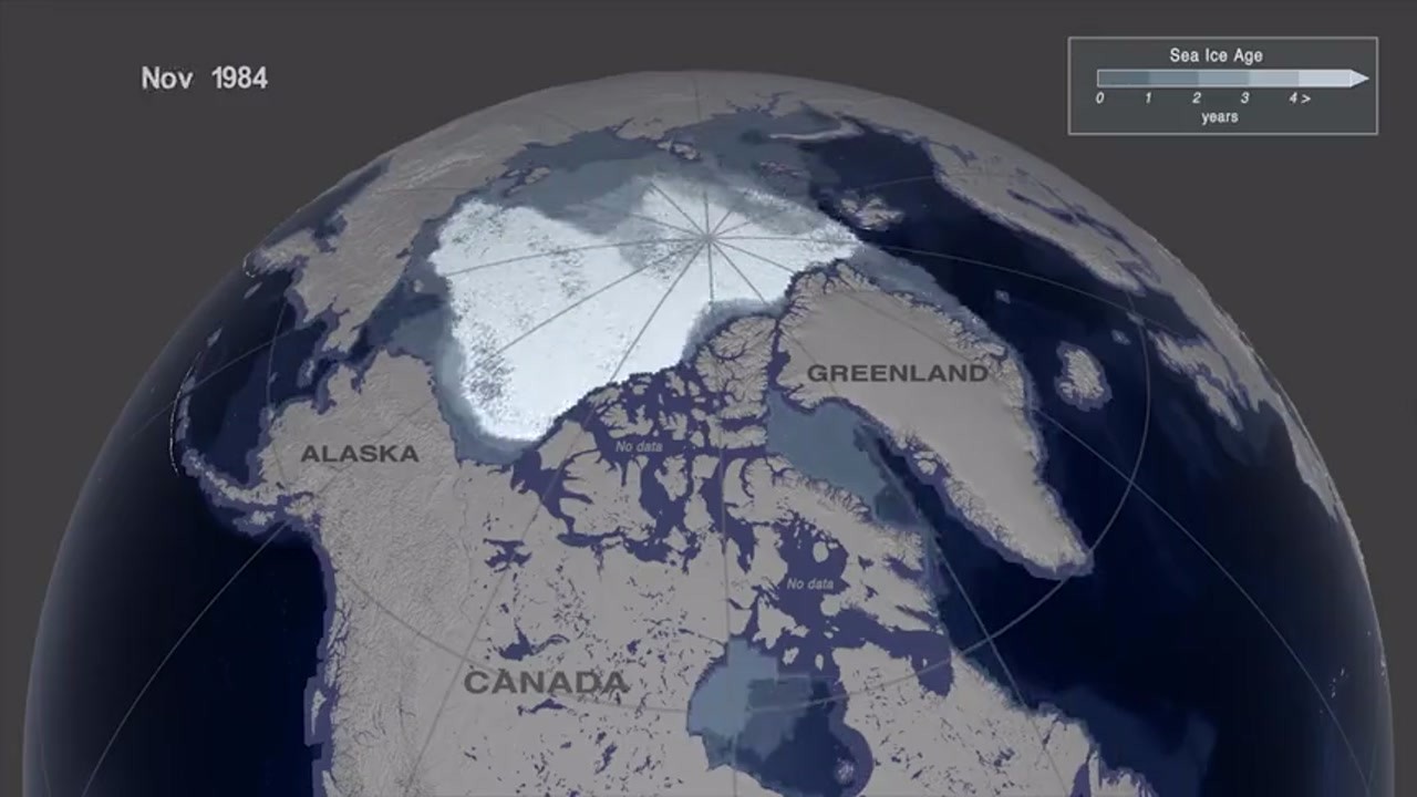 NASA Animation Shows Arctic Sea Ice Melting: Arctic Sea Ice or Complete Disappearance in 2050