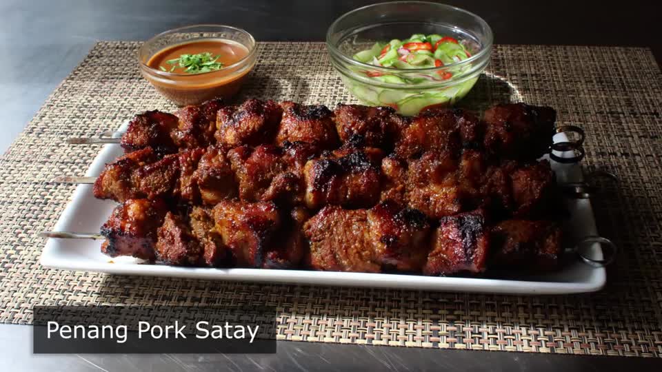 Penang pork sardine kebab, Malaysian delicacies