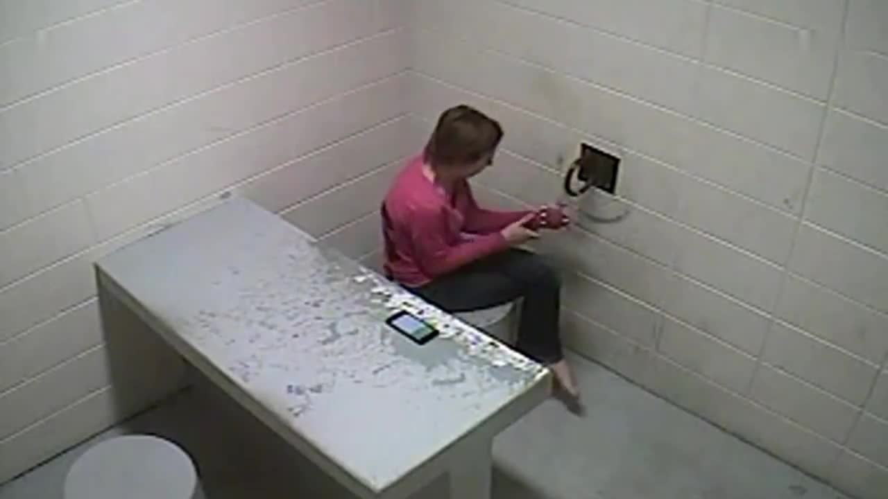 The woman is too tall to escape from the detention facility and monitor the whole process.