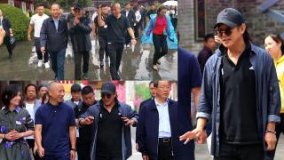 Suddenly back to spring after a big belly! Li Lianjie inspects senior cadres in Henan