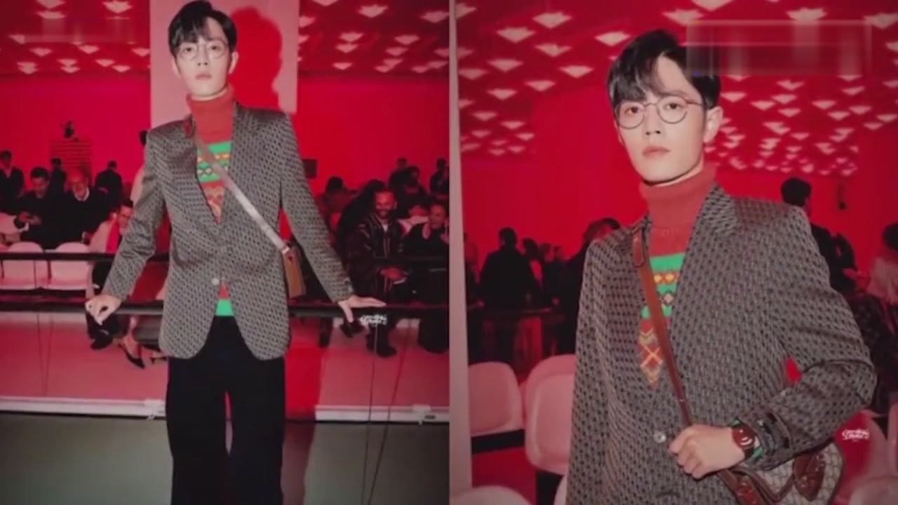 Chinese Actor Xiao Zhan's retro fashion week shows in the same frame as Li Shengjing