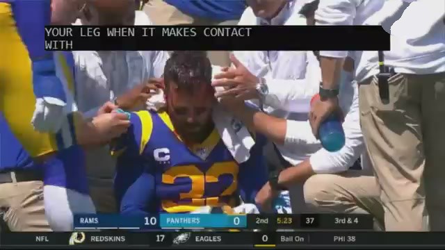 Rams vs Panthers NFL Week 1:Eric Weddell suffered severe head injuries