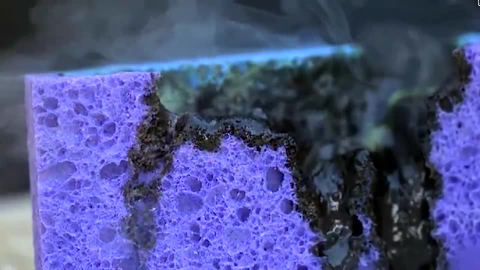 How horrible sulfuric acid is, look at the end of the sponge and you'll see.