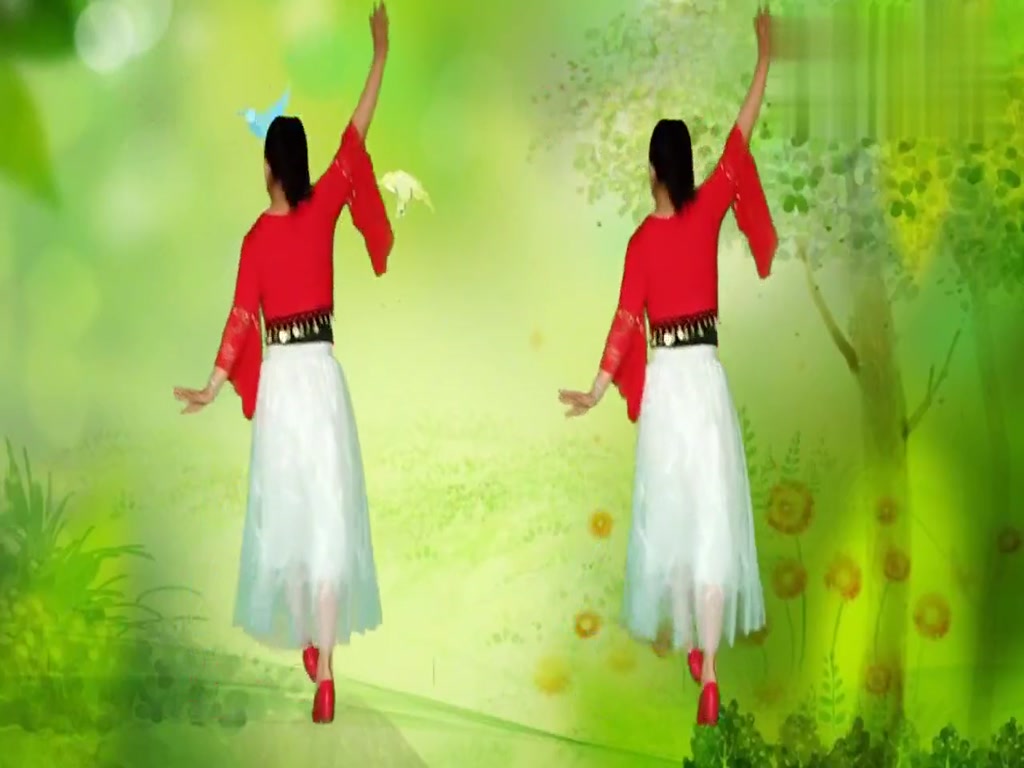 Tibetan Song Square Dance "Auspicious Carol" has a lively rhythm and graceful dance posture.