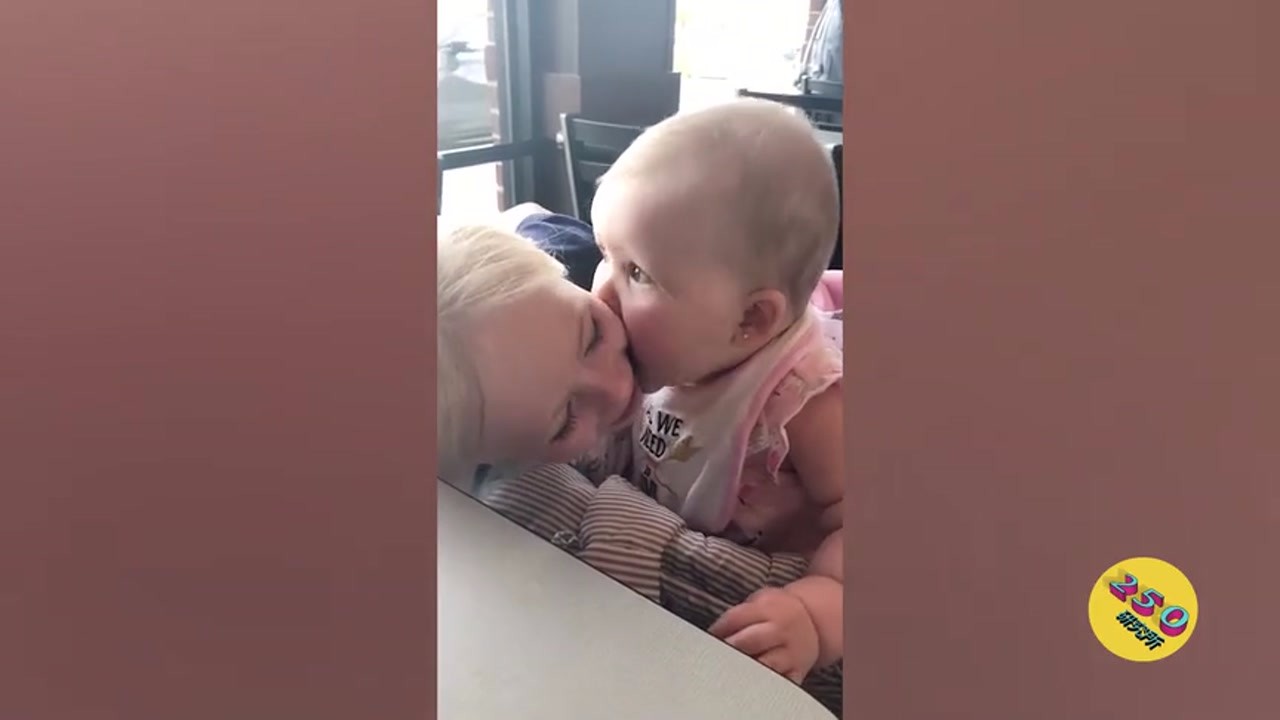 Come on, little brother! We are good friends if we kiss each other.