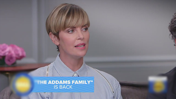 Charlize Theron talk about new roles in 'The Addams Family'