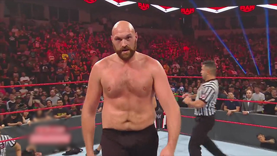 After RAW was stopped, TYSON FURY provided Cesaro with a knockout punch.