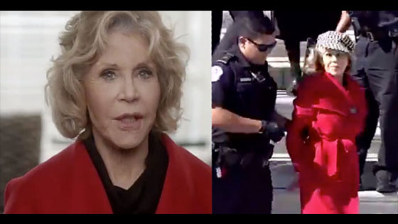 Jane Fonda Arrested at climate change protest in Washington