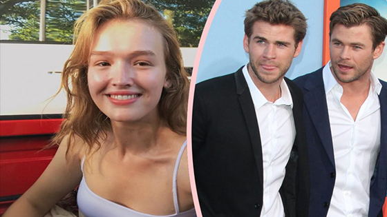 Chris Hemsworth and Madison Brown are dating and sroll in street