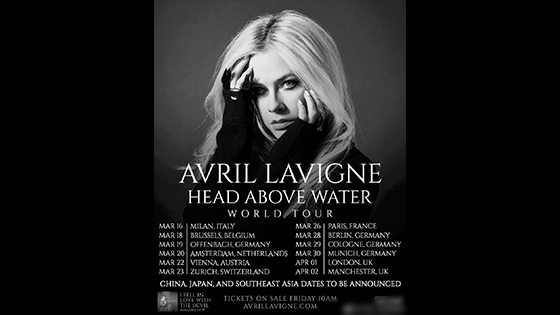  Avril Ramona Lavigne HEAD ABOVE WATER World Tour - Avril will come China