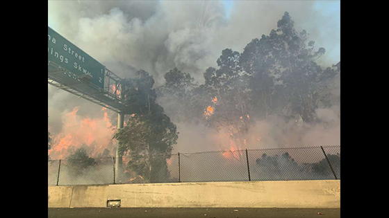 The Carquinez Bridge was reopened around 2:30 p.m after Vallejo fire