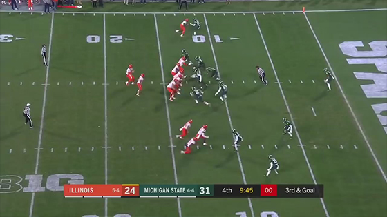 Michigan State football -Peters Tosses 3 Touchdowns in Wild Win Highlights