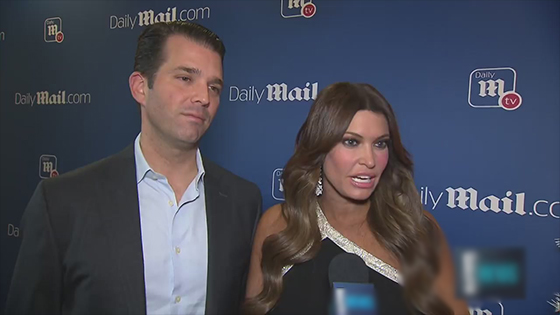 The audience was particularly upset at Donald Trump Jr & Kimberly Guilfoyle 