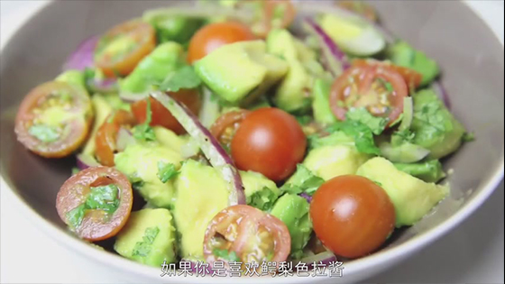 Cooking with healthy avocado salad dressing - delicious healthy food tutorial
