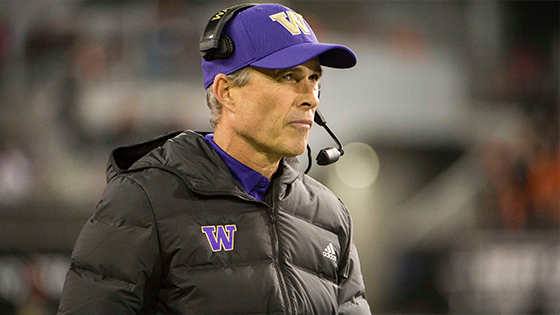 Coach Chris Petersen unexpectedly resigned at Washington on Monday